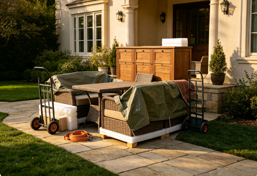 Villa and Courtyard Large Furniture Moving Service